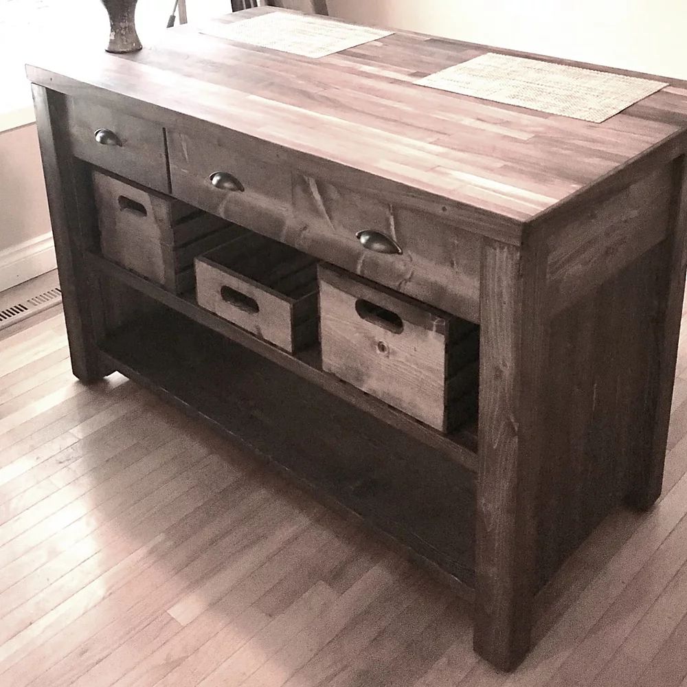 Canadian Black Walnut Kitchen Island | CUNA Furniture Makers