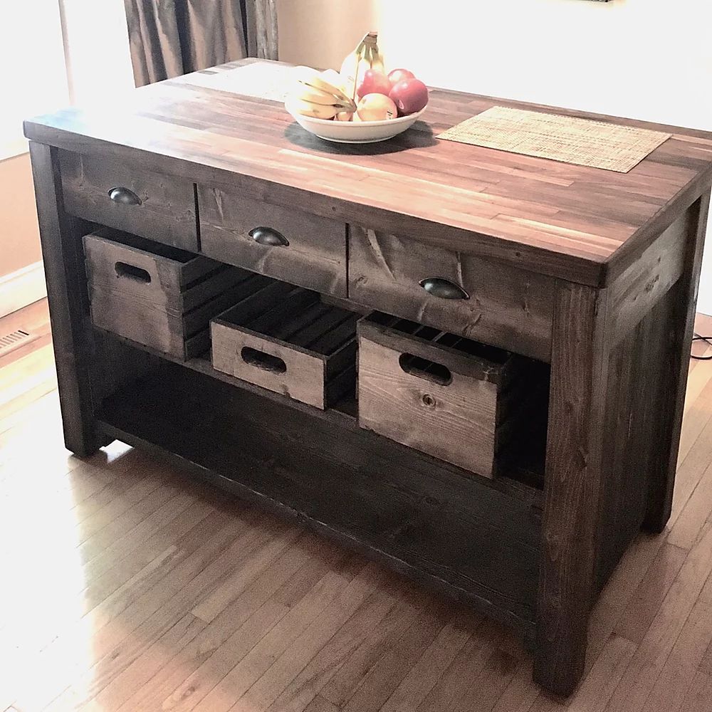 Kitchen Island Storage  | Cuna Furniture Makers | Custom Furniture