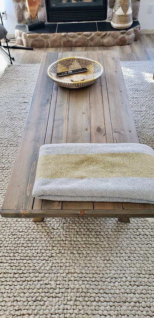 Olivia Rustic Modern Wood Coffee Table | CUNA Furniture Makers