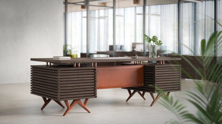 Custom Wood Office Desk – Handcrafted Desks for Your Office